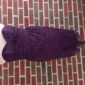 David's Bridal formal mini dress Lacey size 10